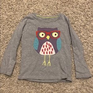 Mini Boden Embroidered Owl Size 3-4Y